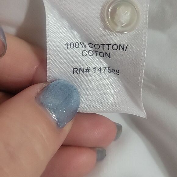 Robert Rodriguez 100% Cotton Button Down Long Sleeve Shirt Tie Sleeve Size 0 - Picture 4 of 5